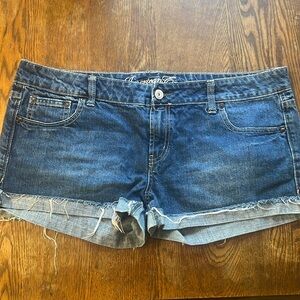 American Eagle Outfitters Dark Blue Denim Jean Shorts
